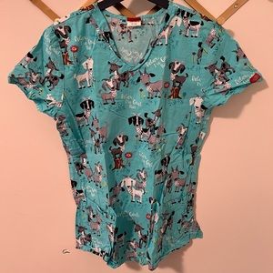 Cute Goat Scrub Top